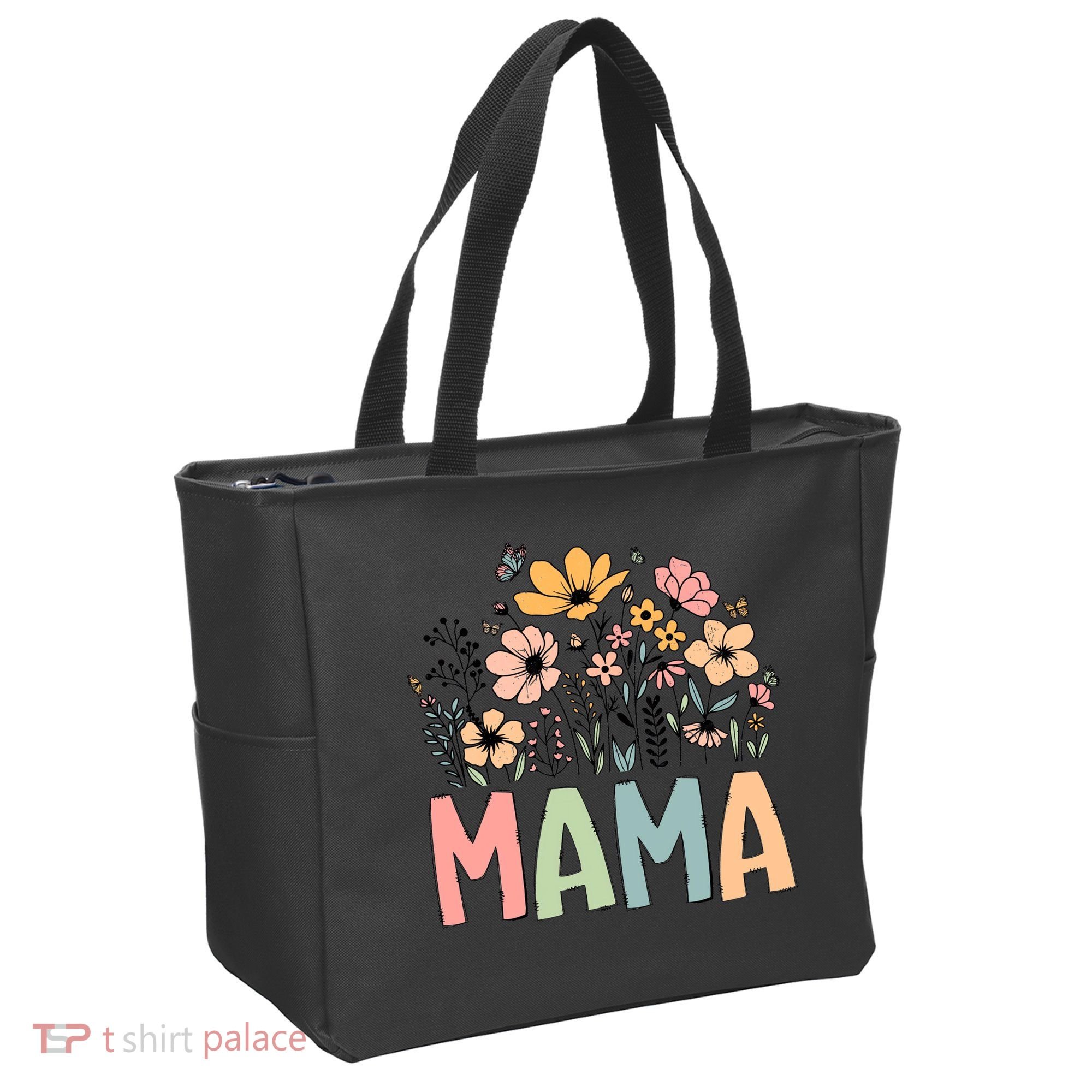Floral Mama Mothers Day Wildflowers Tote Bag