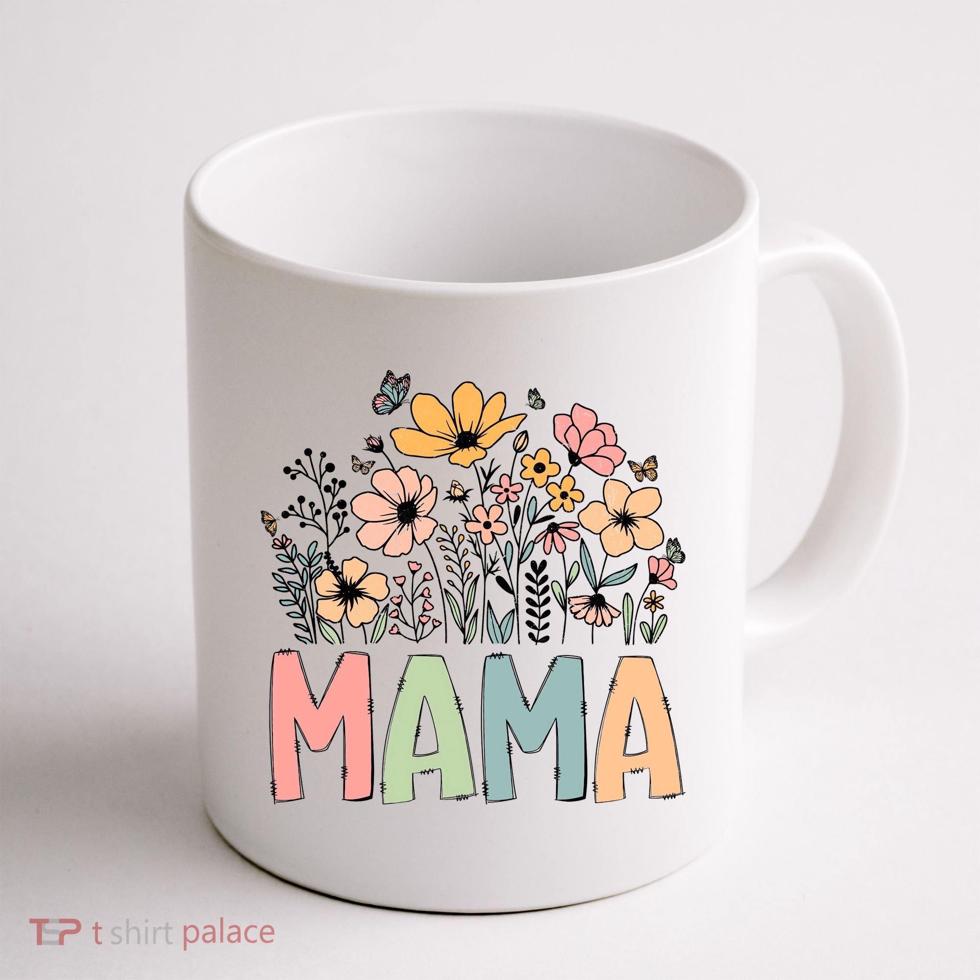 Floral Mama Mothers Day Wildflowers Coffee Mug