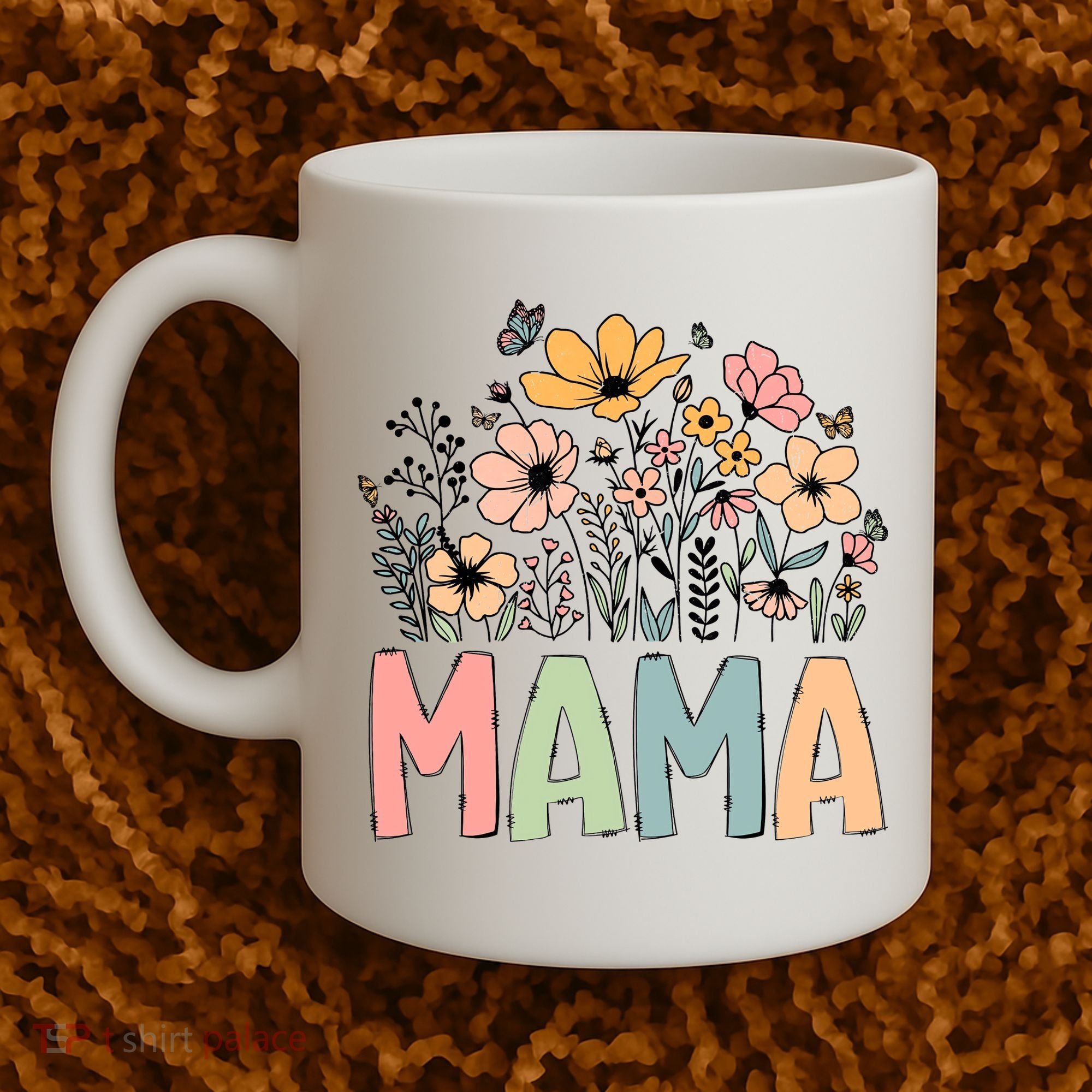 Floral Mama Mothers Day Wildflowers Coffee Mug