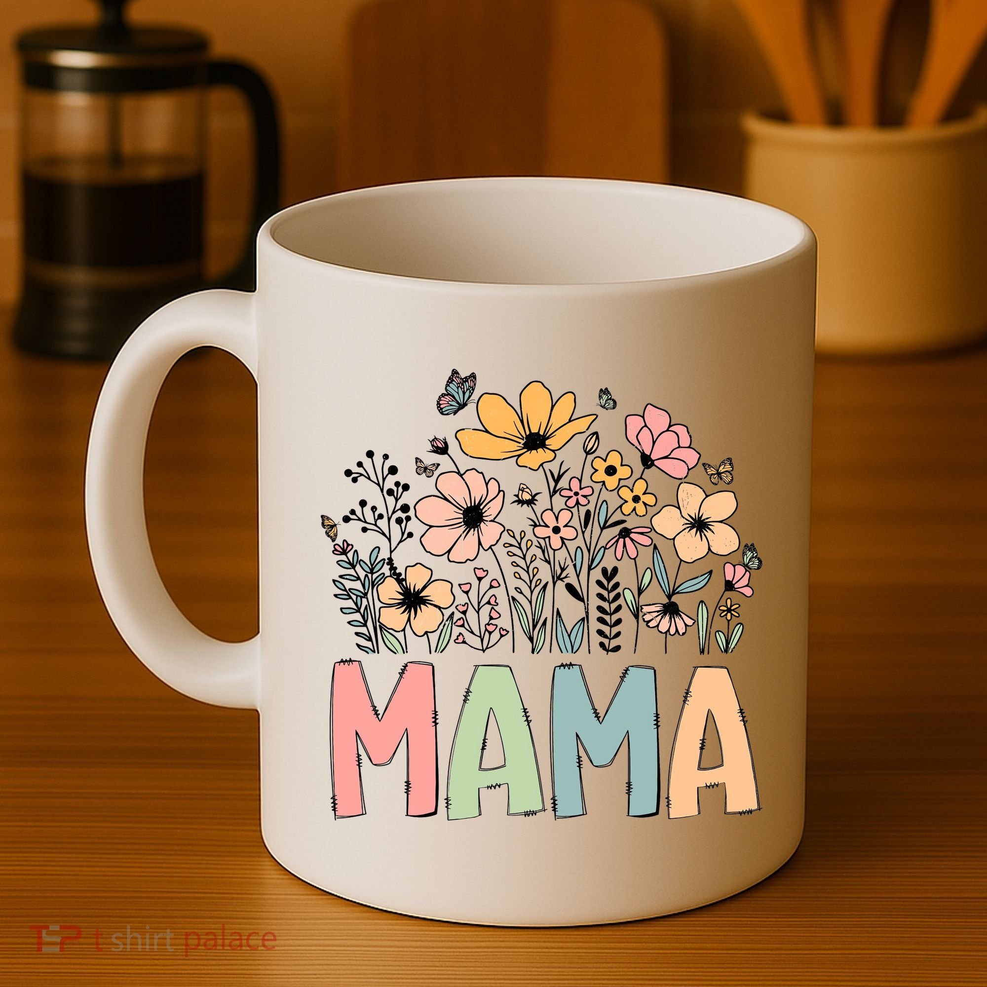 Floral Mama Mothers Day Wildflowers Coffee Mug
