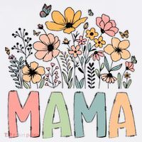 Floral Mama Mothers Day Wildflowers Women's Hoodie thumb 2