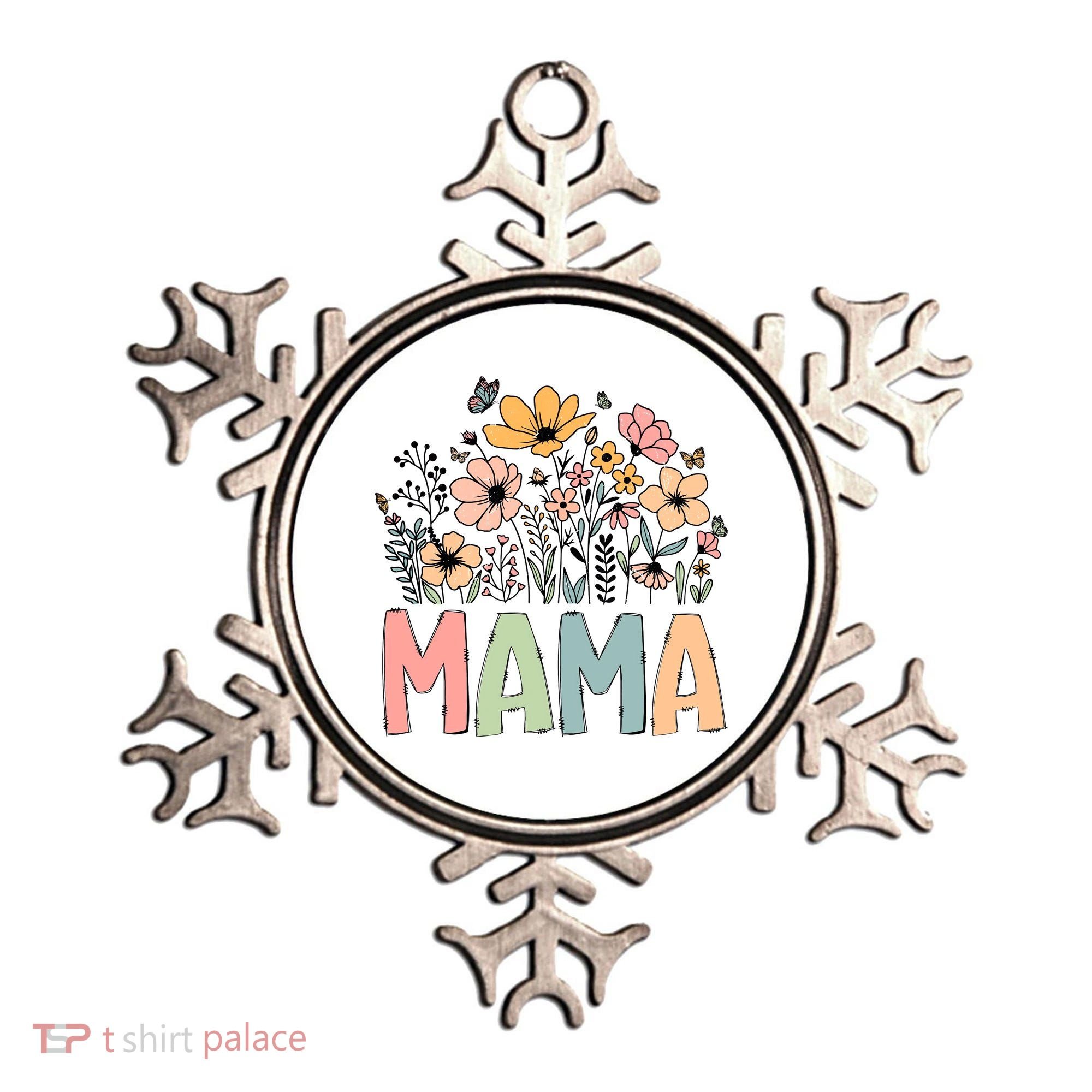 Floral Mama Mothers Day Wildflowers Ornament
