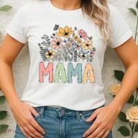 Floral Mama Mothers Day Wildflowers Women's T-Shirt thumb 2