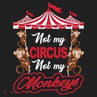 Funny Monkey Not My Circus Not My Monkeys Tumbler thumb 3