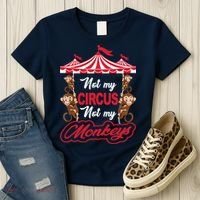 Funny Monkey Not My Circus Not My Monkeys Women's T-Shirt thumb 3