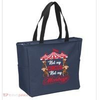 Funny Monkey Not My Circus Not My Monkeys Tote Bag thumb 2