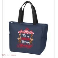 Funny Monkey Not My Circus Not My Monkeys Tote Bag thumb 3