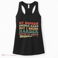 Funny My Nephew Swings Hard But I Swing Women's Tank Top thumb 0