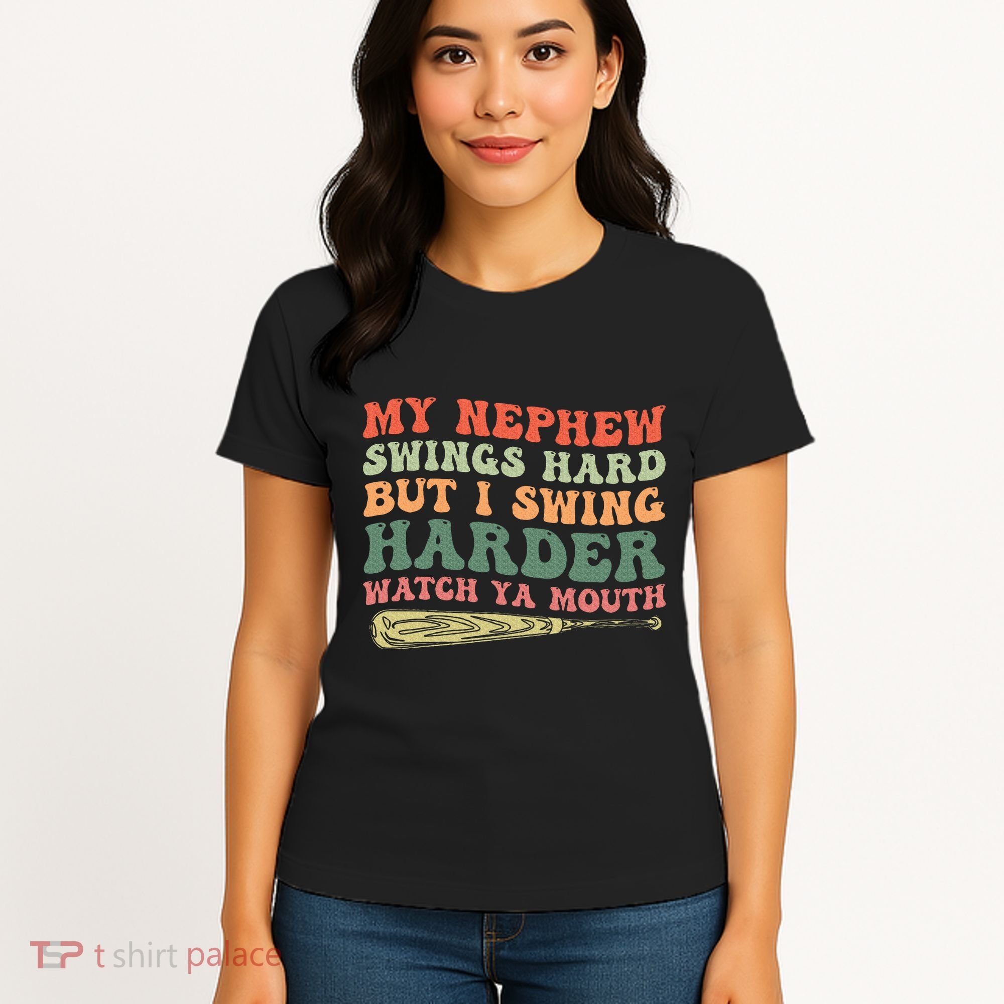 Funny My Nephew Swings Hard But I Swing Women's T-Shirt