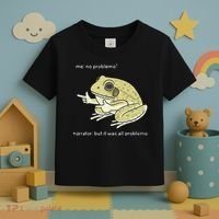 Frog Me No Problemo Narrator But It Was All Problemo Toddler T-Shirt thumb 3