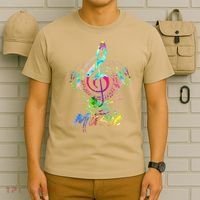 Funny Musical Note Gift Funky Colorful Music Treble Clef Gift T-Shirt thumb 6
