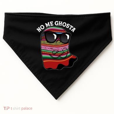 Funny Mexican No Me Ghosta Halloween Ghost USA-Made Doggie Bandana