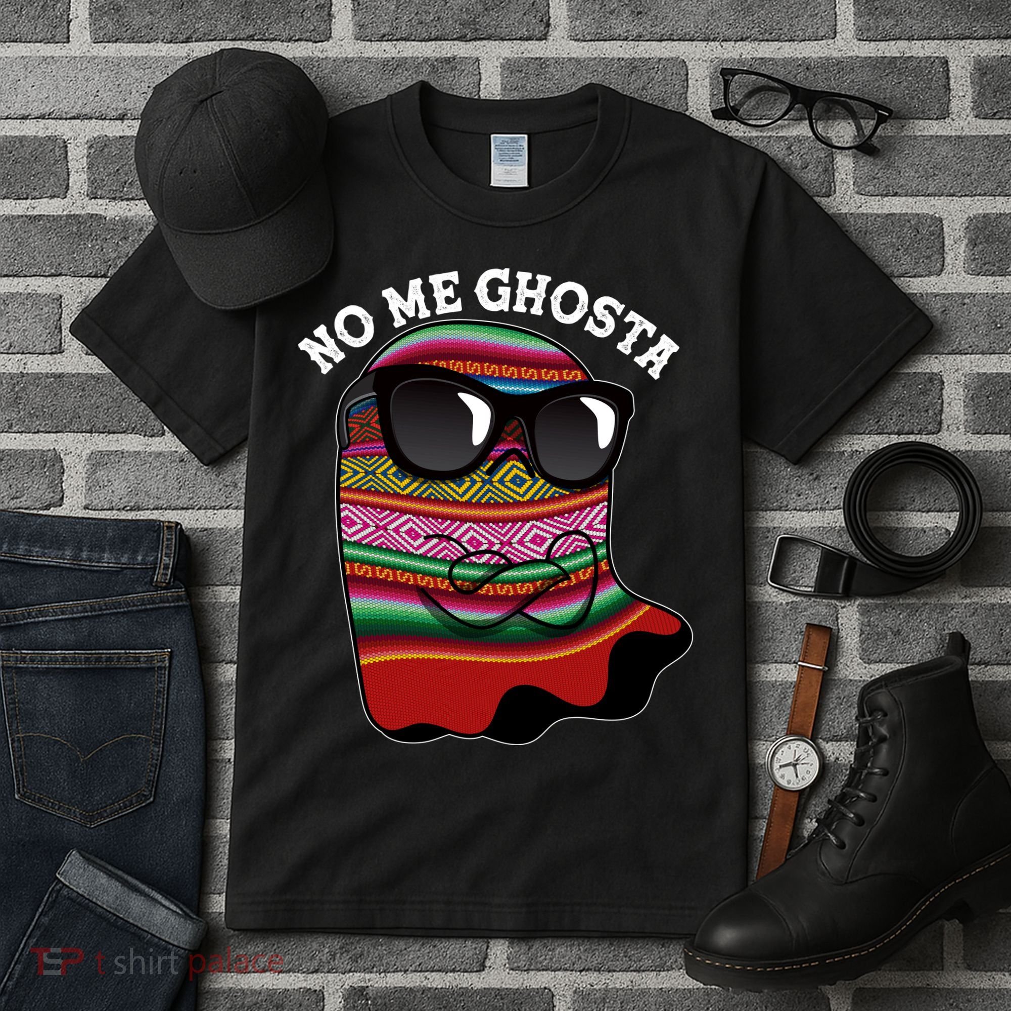 Funny Mexican No Me Ghosta Halloween Ghost Tall T-Shirt