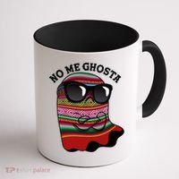 Funny Mexican No Me Ghosta Halloween Ghost Coffee Mug thumb 1