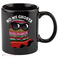 Funny Mexican No Me Ghosta Halloween Ghost 11oz C Handle Ceramic Mug thumb 0