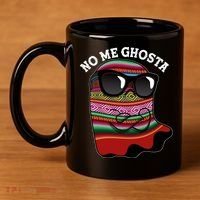 Funny Mexican No Me Ghosta Halloween Ghost 11oz C Handle Ceramic Mug thumb 4
