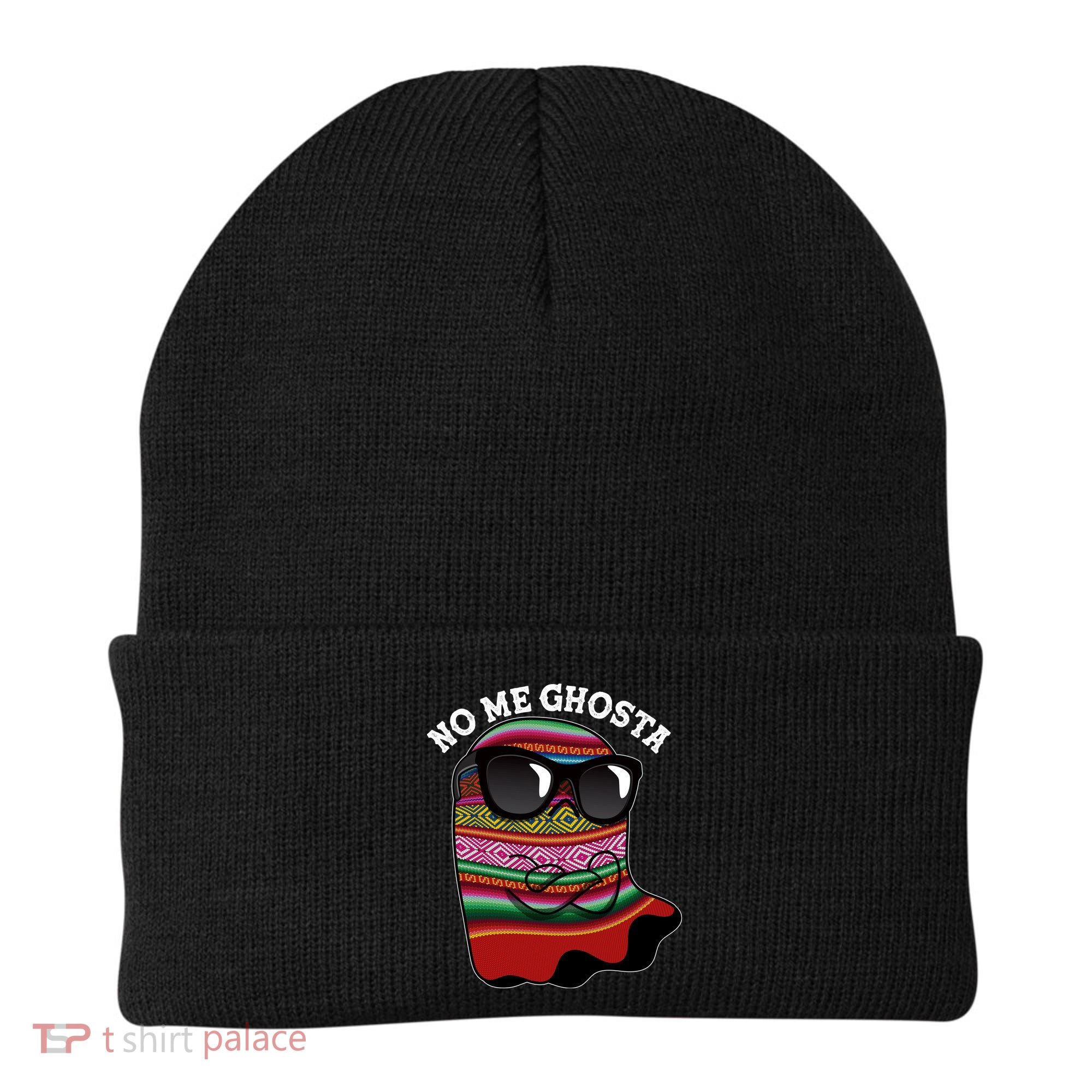 Funny Mexican No Me Ghosta Halloween Ghost Beanie