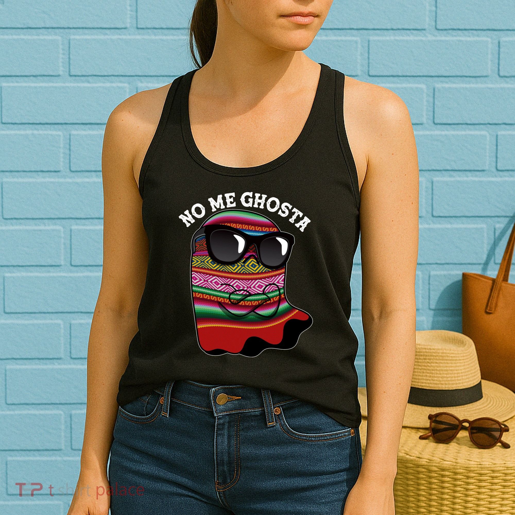 Funny Mexican No Me Ghosta Halloween Ghost Women's Tank Top