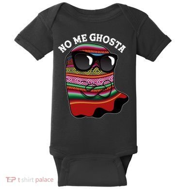 Funny Mexican No Me Ghosta Halloween Ghost Baby Bodysuit