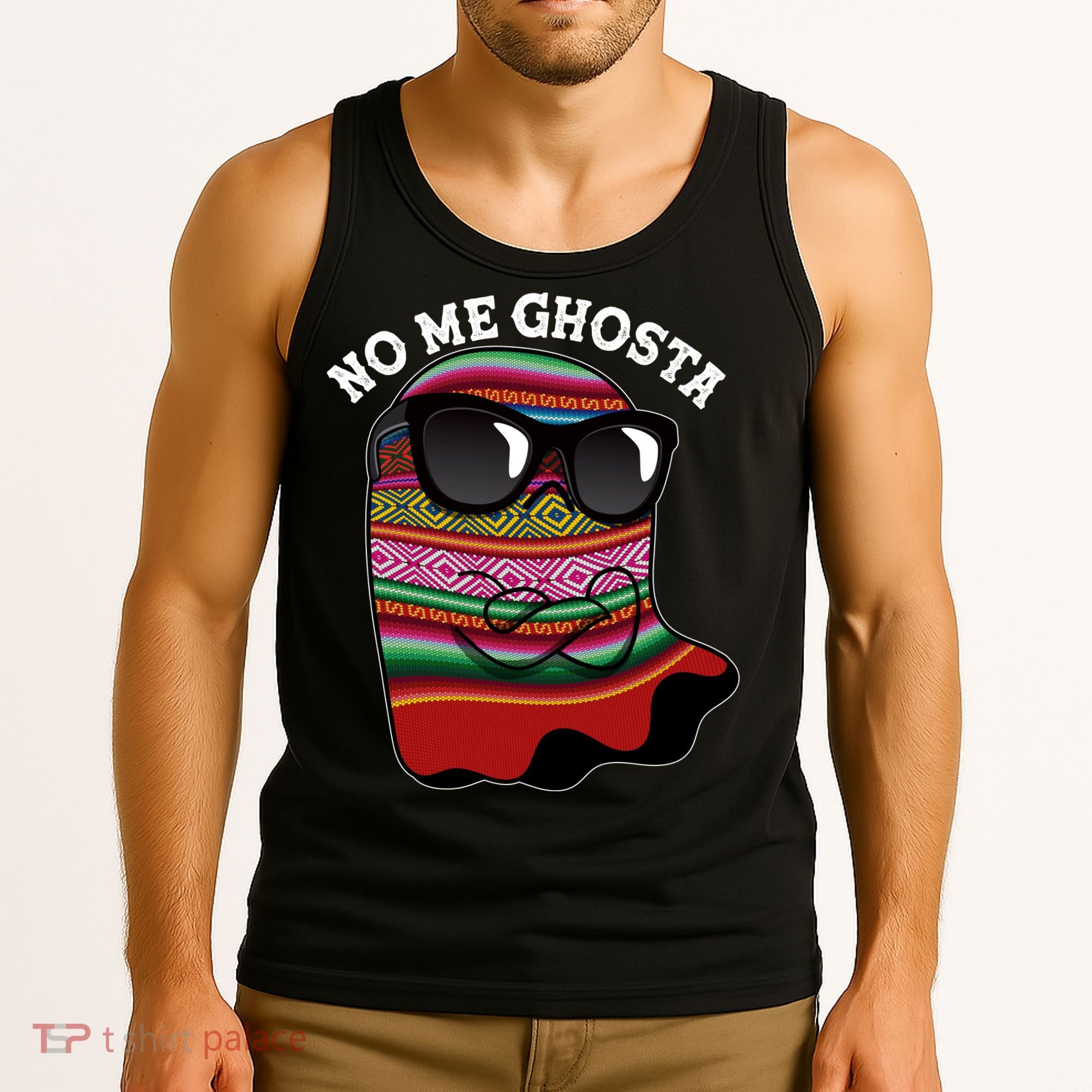 Funny Mexican No Me Ghosta Halloween Ghost Tank Top