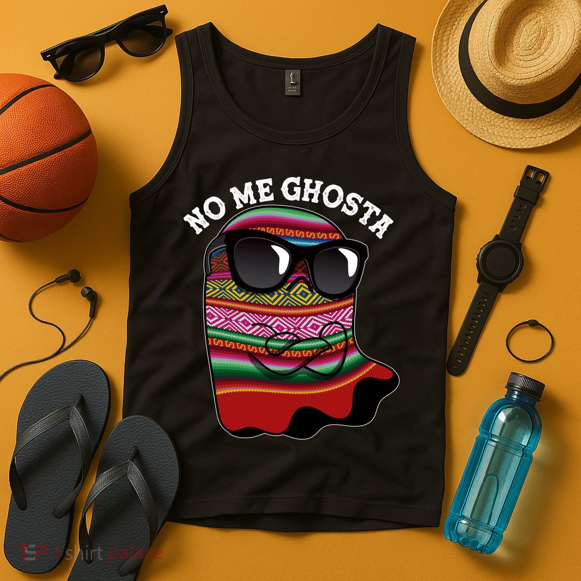Funny Mexican No Me Ghosta Halloween Ghost Tank Top