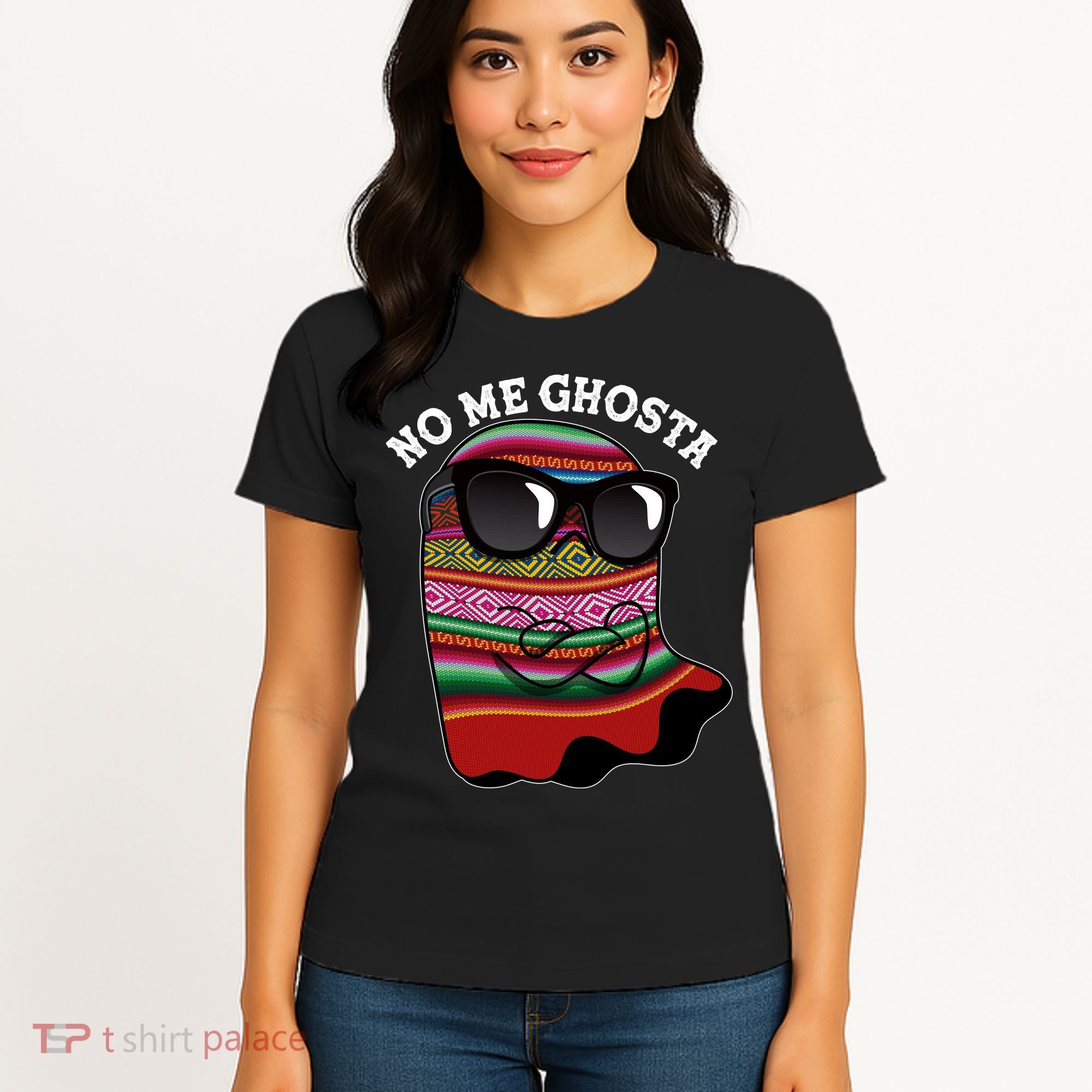 Funny Mexican No Me Ghosta Halloween Ghost Women's T-Shirt