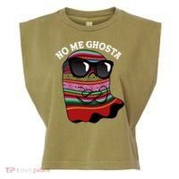 Funny Mexican No Me Ghosta Halloween Ghost Garment-Dyed Women's Muscle Tee thumb 0
