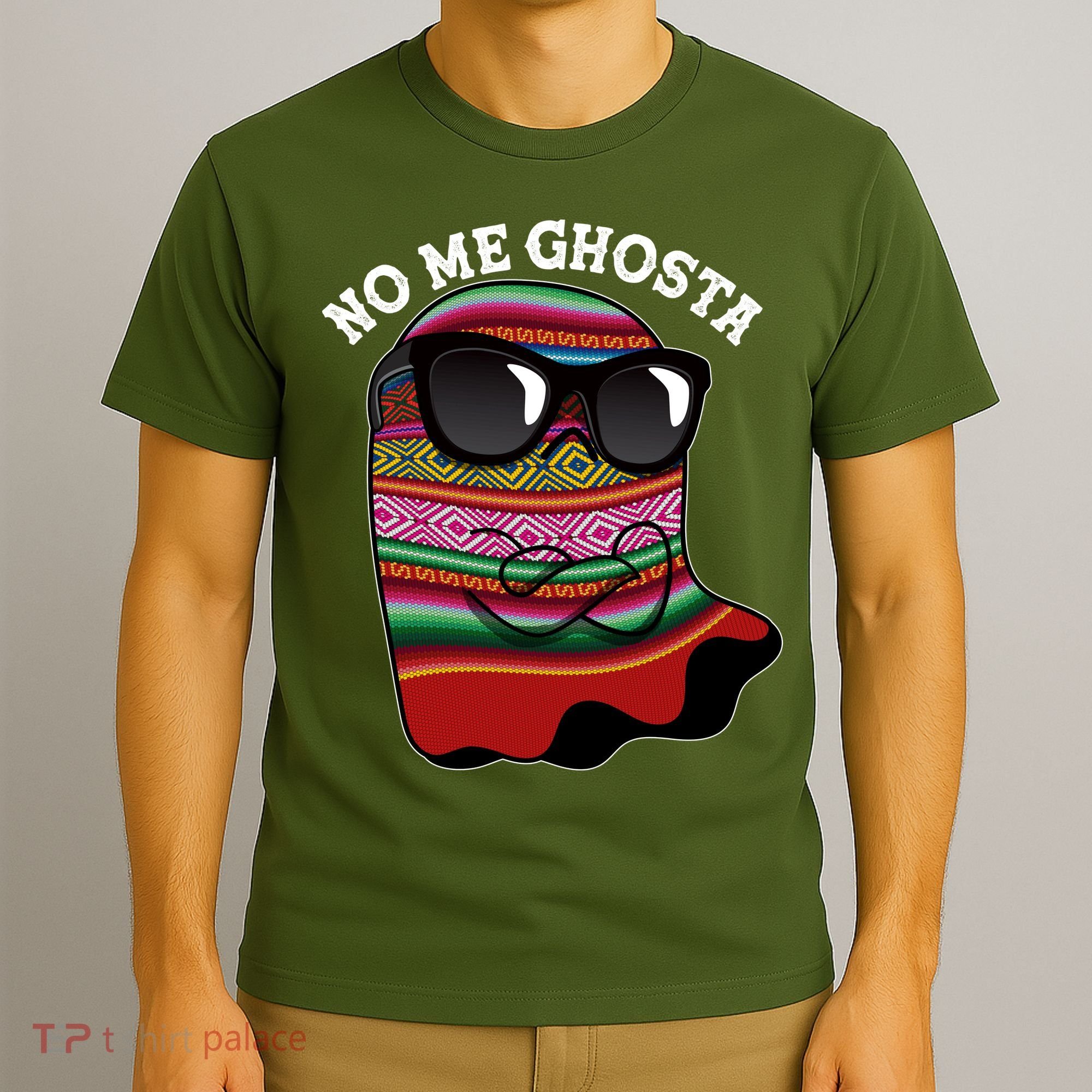 Funny Mexican No Me Ghosta Halloween Ghost T-Shirt