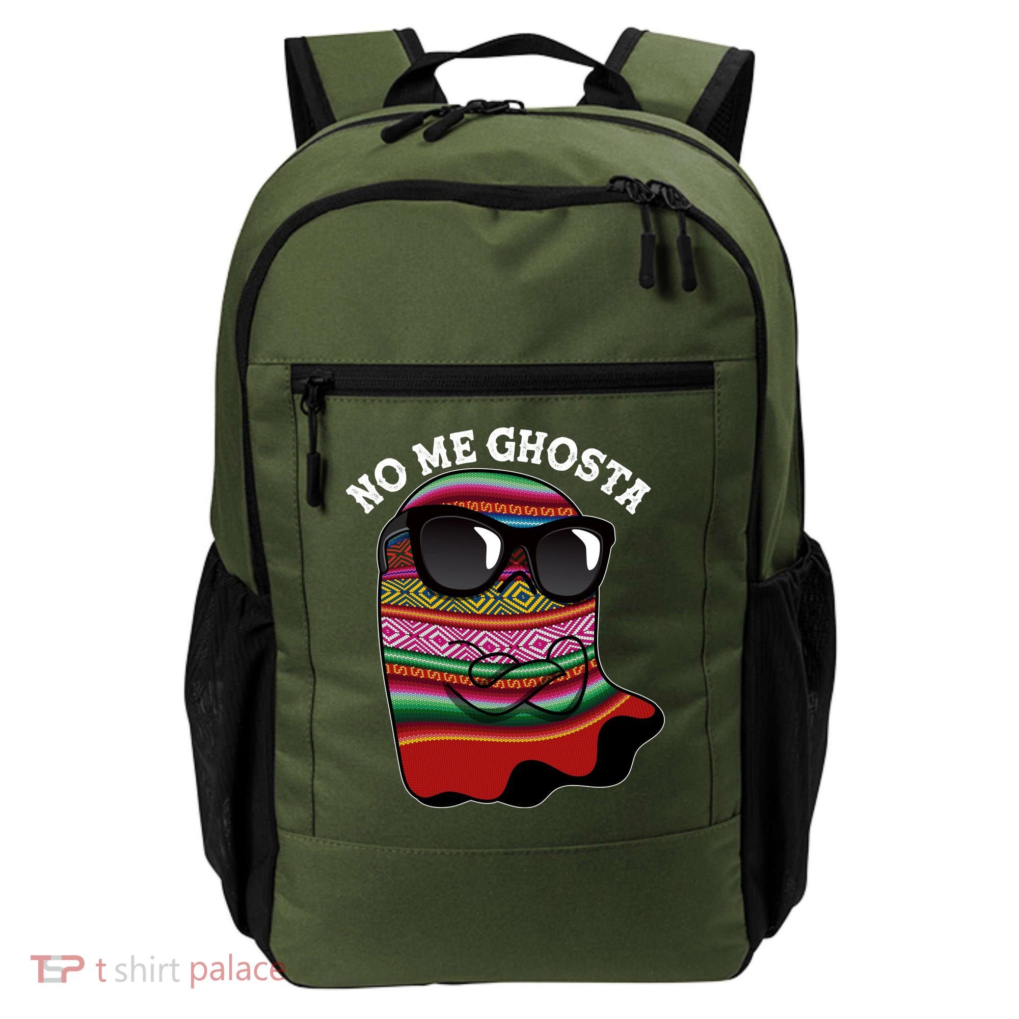 Funny Mexican No Me Ghosta Halloween Ghost Backpack