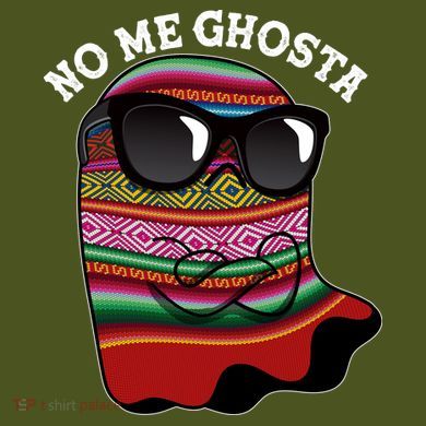 Funny Mexican No Me Ghosta Halloween Ghost Sustainable Bucket Hat