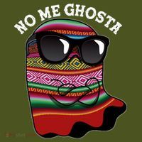Funny Mexican No Me Ghosta Halloween Ghost Womens Funnel Neck Pullover Hood thumb 2
