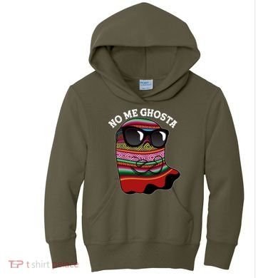 Funny Mexican No Me Ghosta Halloween Ghost Kids Hoodie