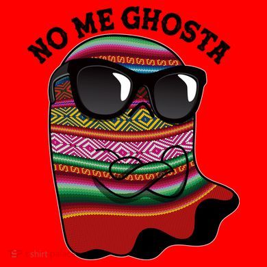 Funny Mexican No Me Ghosta Halloween Ghost Santa Hat