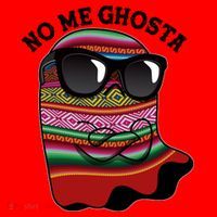 Funny Mexican No Me Ghosta Halloween Ghost Santa Hat thumb 1