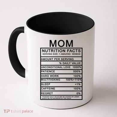 Funny Mom Nutrition Facts Coffee Mug