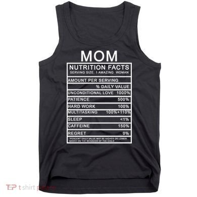 Funny Mom Nutrition Facts Tank Top