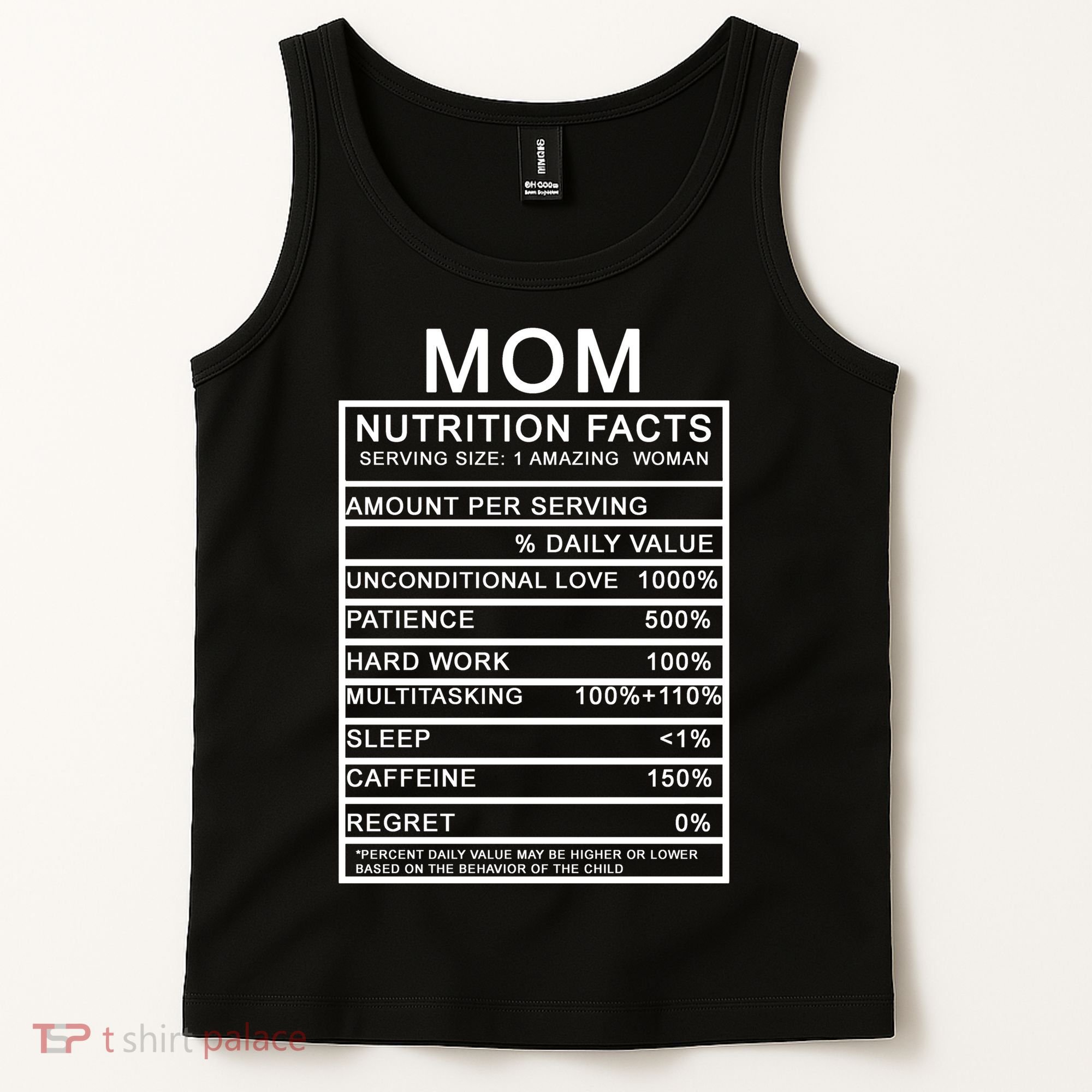 Funny Mom Nutrition Facts Tank Top