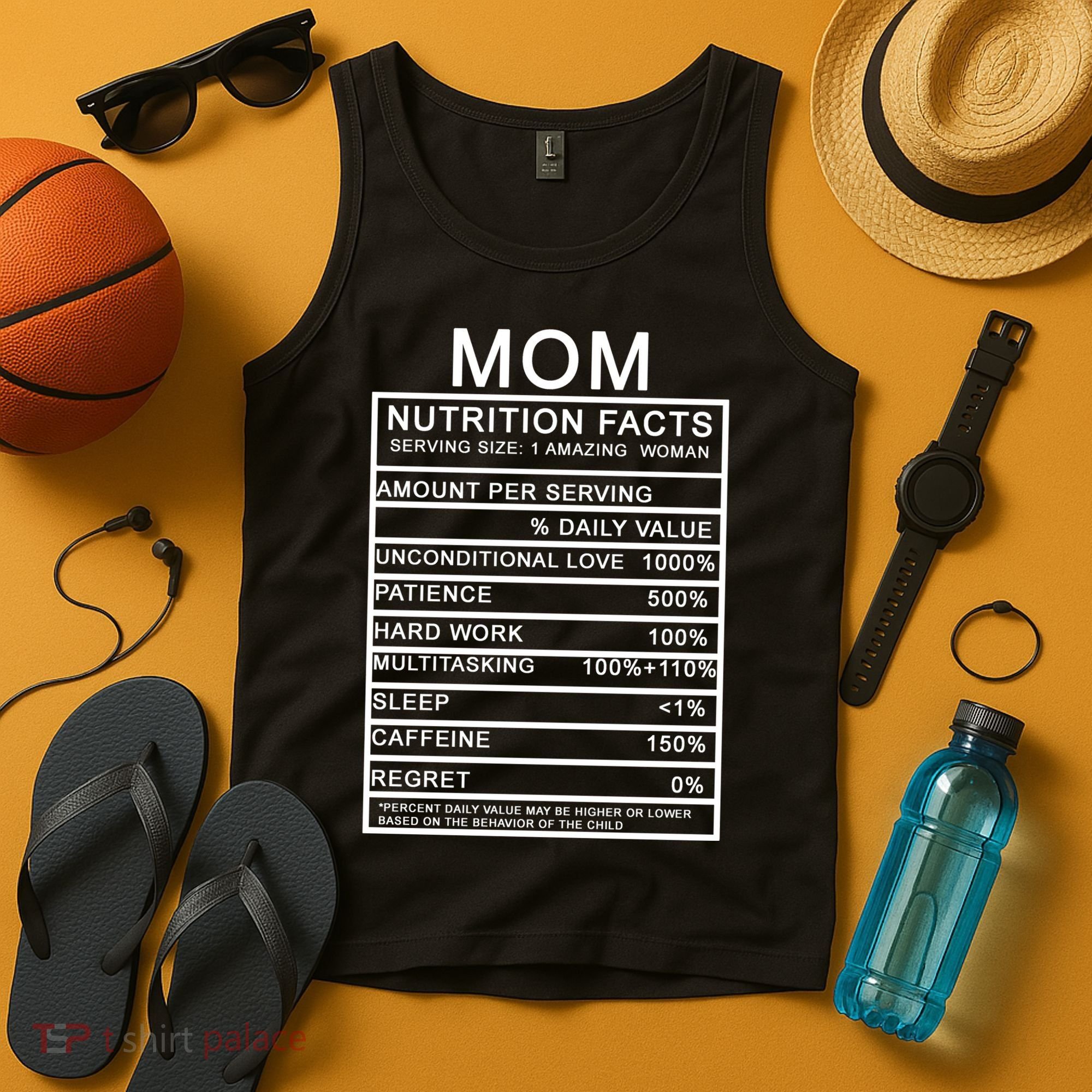 Funny Mom Nutrition Facts Tank Top