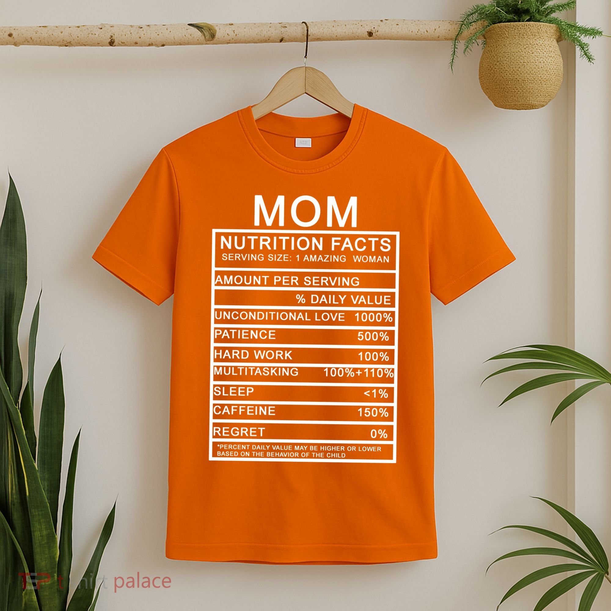 Funny Mom Nutrition Facts T-Shirt