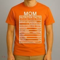 Funny Mom Nutrition Facts T-Shirt thumb 3