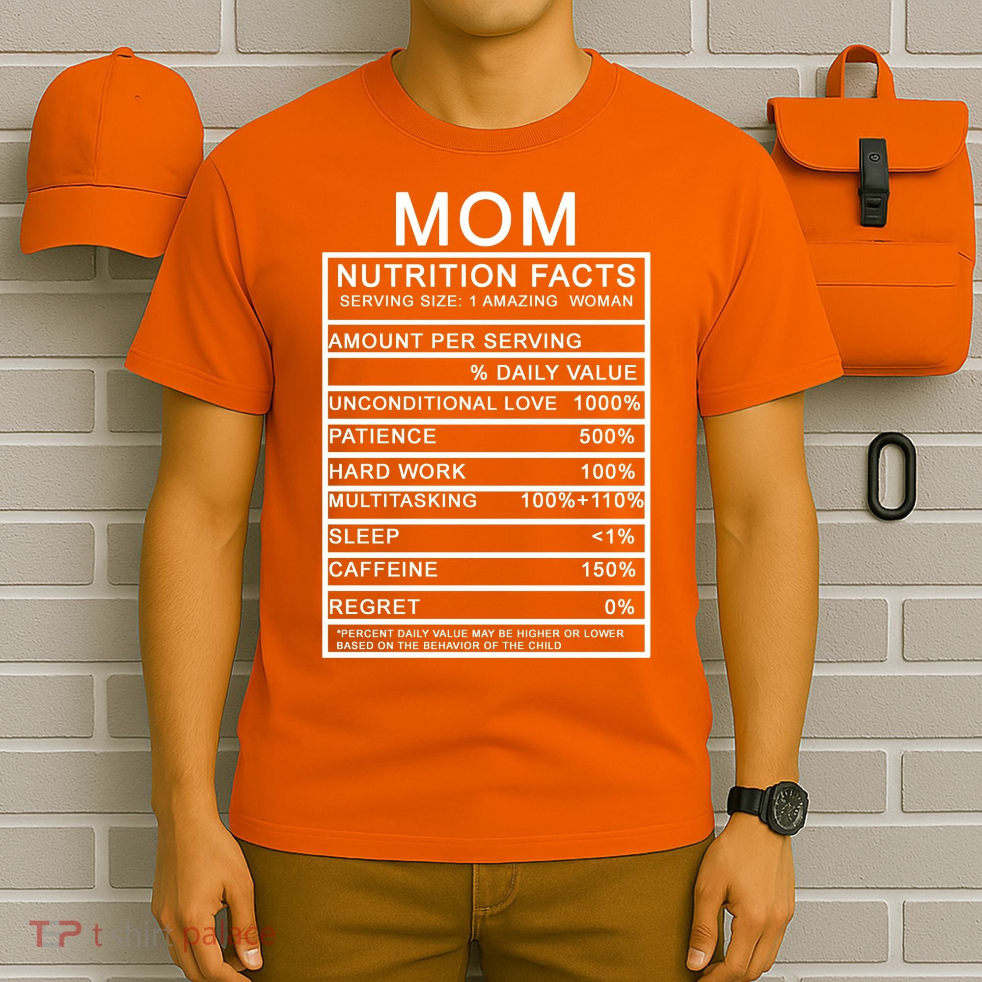 Funny Mom Nutrition Facts T-Shirt