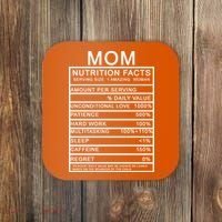 Funny Mom Nutrition Facts Coaster thumb 0