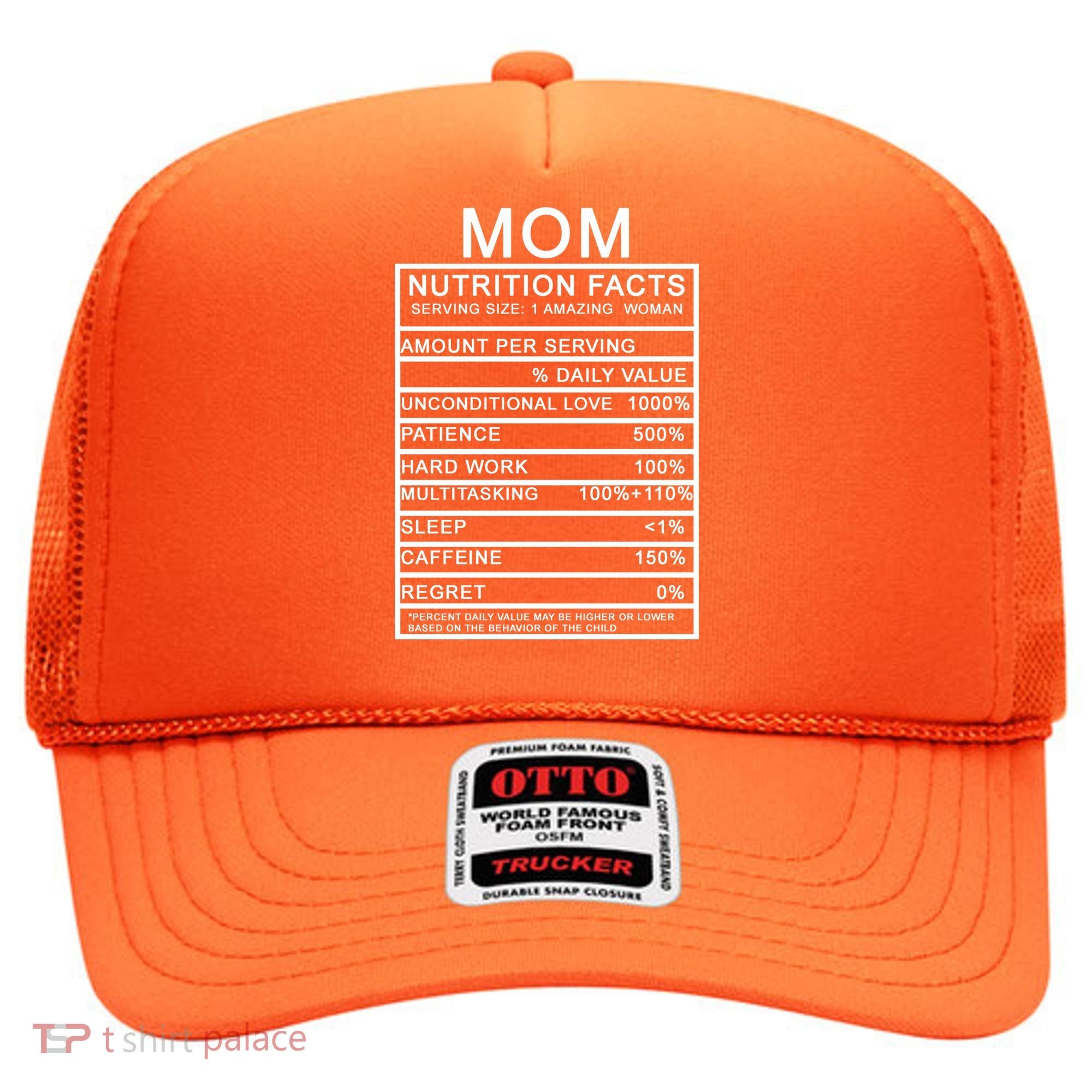 Funny Mom Nutrition Facts Hat