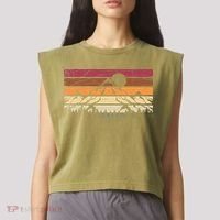 Forest Mountain Outdoors Nature Wildlife Trees Retro Hiking Garment-Dyed Women's Muscle Tee thumb 2