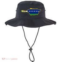 Flag Map Of Apure State Of Venezuela Gift Bucket Hat thumb 0