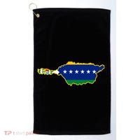 Flag Map Of Apure State Of Venezuela Gift Golf Towel thumb 0
