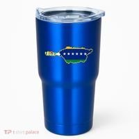 Flag Map Of Apure State Of Venezuela Gift Tumbler thumb 0