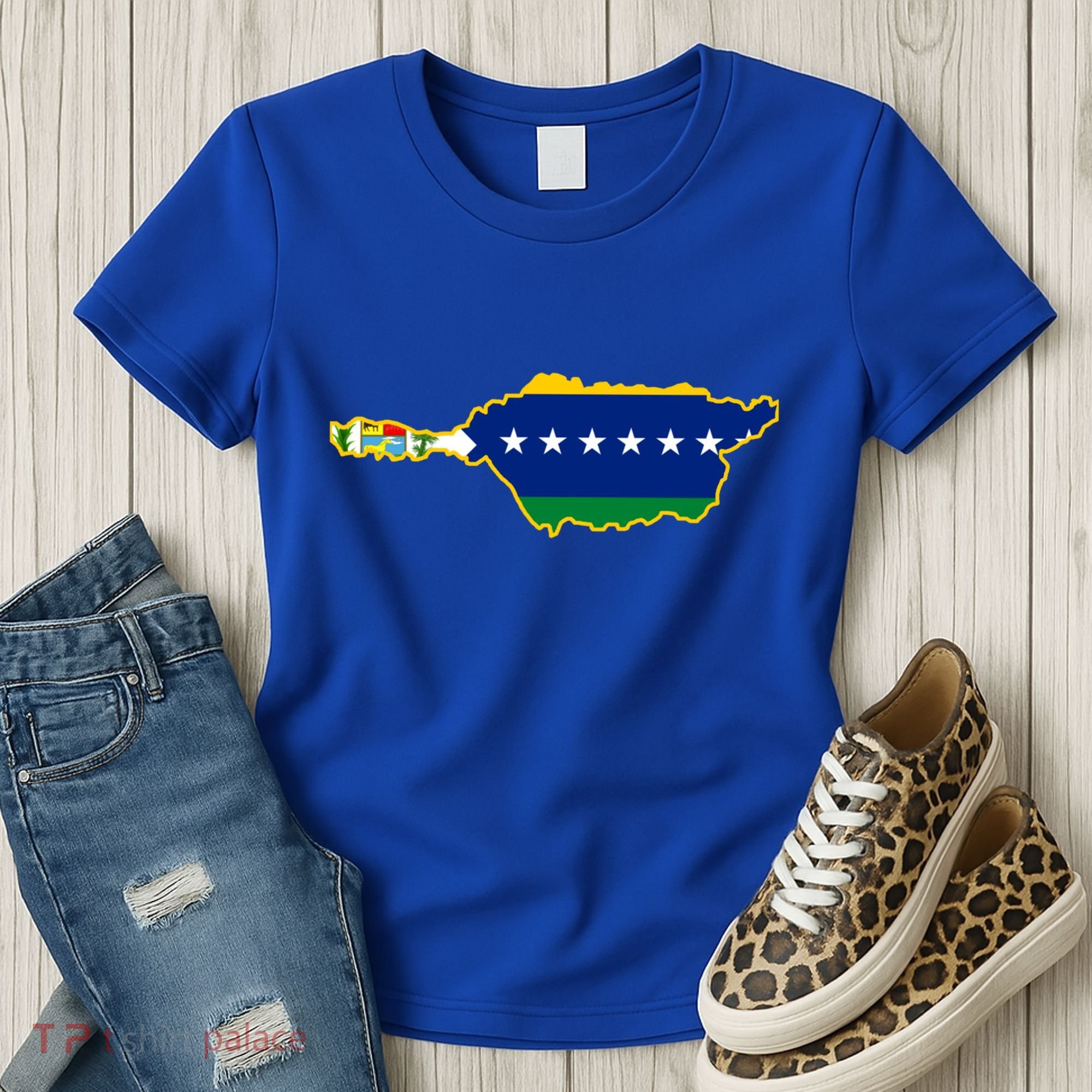 Flag Map Of Apure State Of Venezuela Gift Women's T-Shirt
