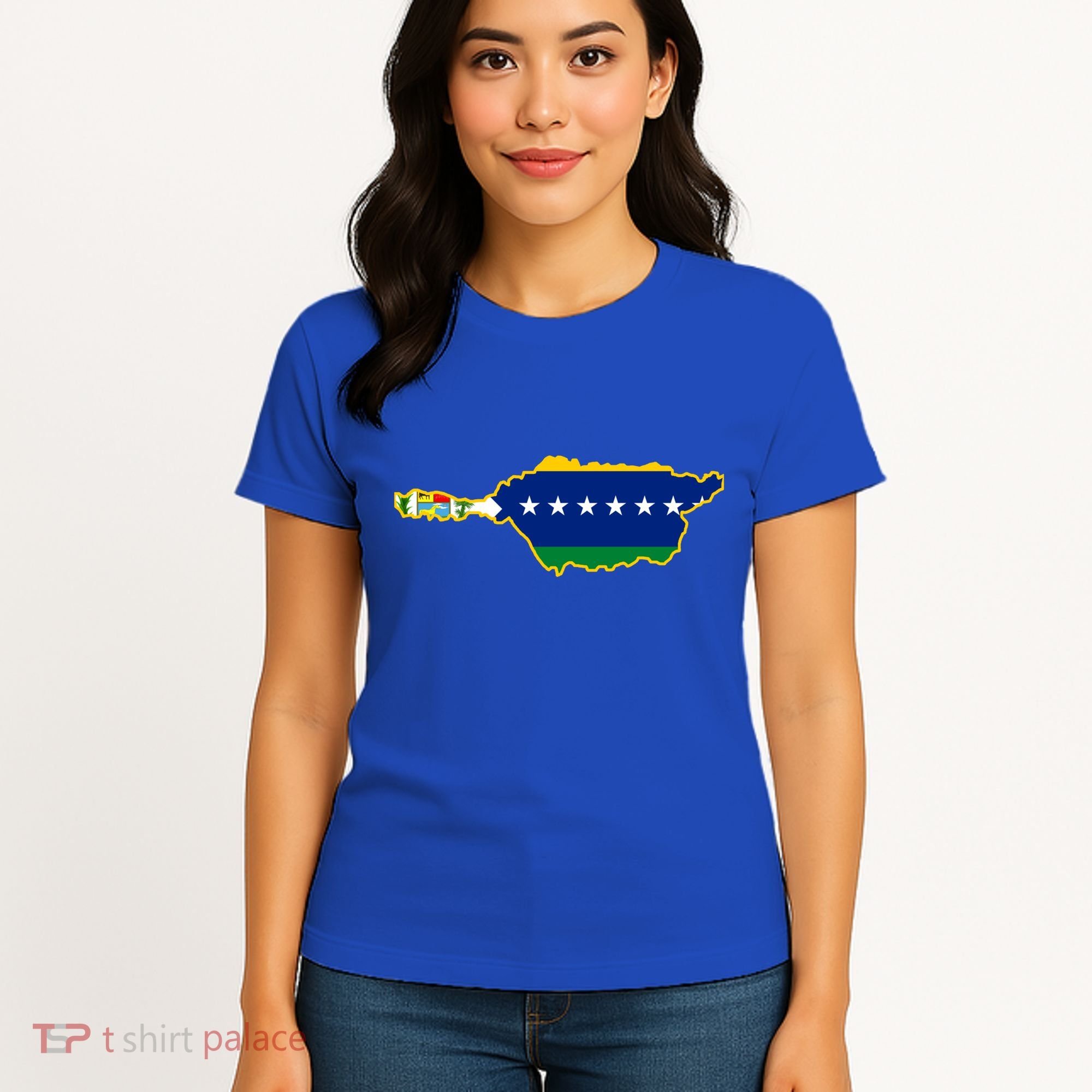 Flag Map Of Apure State Of Venezuela Gift Women's T-Shirt