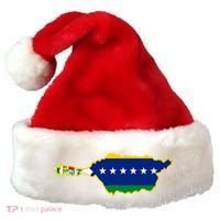 Flag Map Of Apure State Of Venezuela Gift Santa Hat thumb 0
